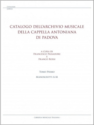 Catalogo Dell?Archivio Musicale  Book