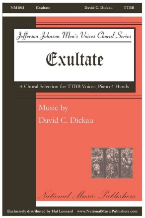 Exultate TTBB and Accomp. Choral Score