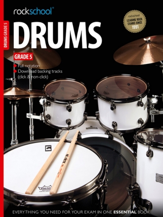 Rockschool Drums - Grade 5 (2012) Schlagzeug Buch + CD