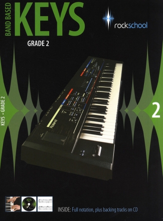 Rockschool: Band Based Keys - Grade 2 Keyboard Buch + CD