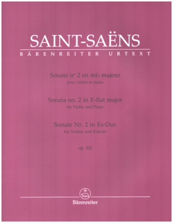 Sonate Es-Dur Nr.2 op.102 fr Violine und Klavier