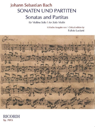 Sonaten und Partiten fr Violine solo Violin Book