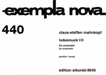 Todesmusik I/II Ensemble Studienpartitur