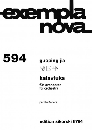 Kalaviuka Orchester Studienpartitur