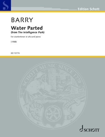 Water Parted (from The Intelligence Park) for countertenor or alto and piano