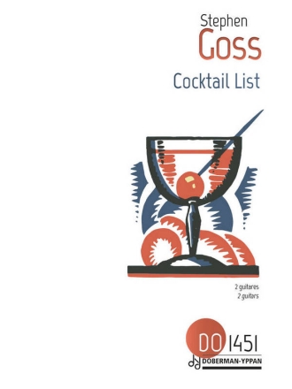 Cocktail List for 2 guitars score and parts