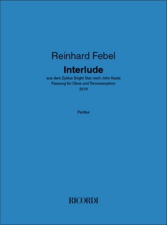 Interlude Oboe and Tenor Saxophone Book & Part[s]