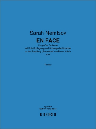 En Face Orchestra, Solo Drum Set and Narrator Score