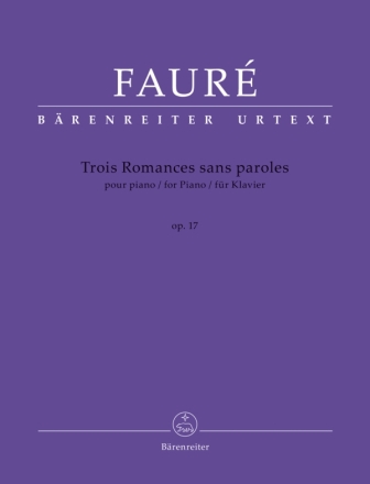 Trois romances sans paroles op.17 pour piano