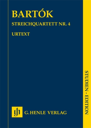 Streichquartett Nr. 4 fr 2 Violinen, Viola, Violoncello Studienpartitur