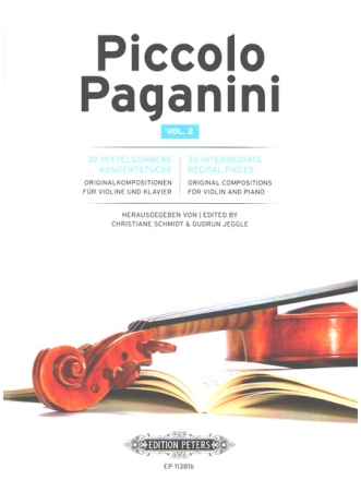 Piccolo Paganini Vol. 2 fr Violine und Klavier Sammelband (Vorwort dt/en)