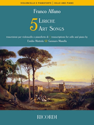 5 liriche trascritte per violoncello e pianoforte Cello and Piano Book & Part[s]