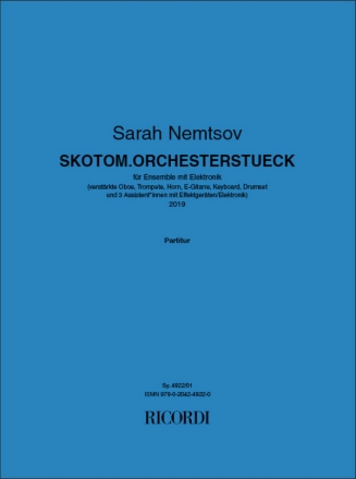 Skotom.Orchesterstueck Oboe, Trumpet, Horn, Electric Guitar, Keyboard, Drum Set Score