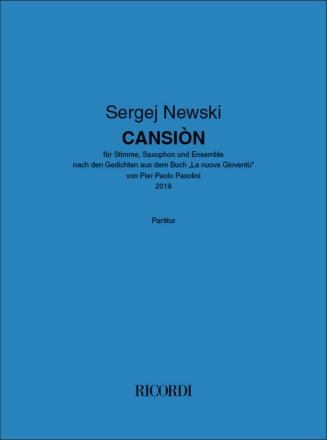 Cansin Vocal, Saxophone, Chamber Orchestra Score