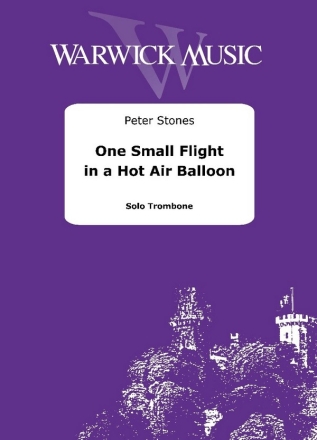 One Small Flight in a Hot Air Balloon Trombone Book