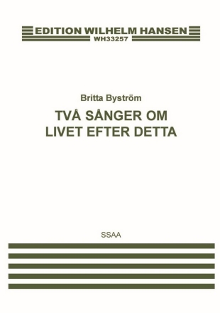 Tv snger om livet efter detta SSAA Vocal Score