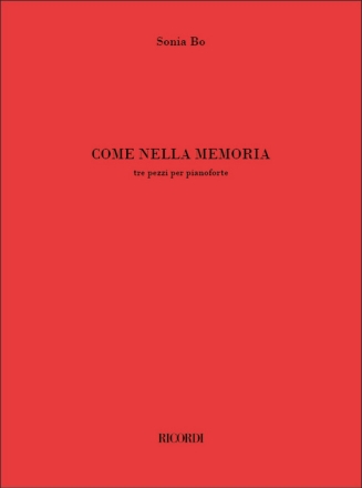 Come nella memoria Piano Book