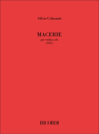 Macerie Violin Score