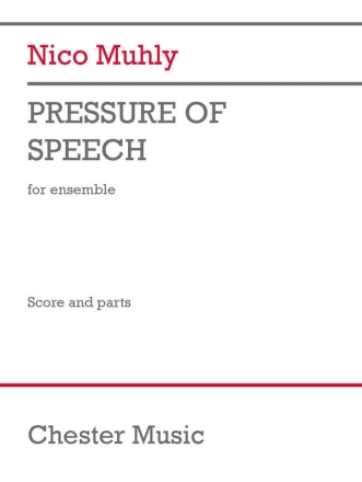 Pressure of Speech Alto Saxophone, Percussion, Piano, 2 Violins, Viola, Cello, Contrabass Set