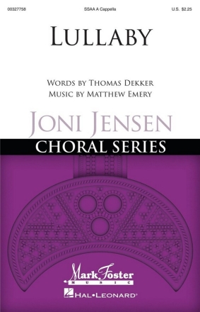 Lullaby for female choir (SSAA) a cappella choral score