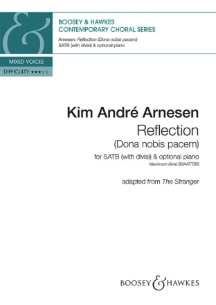 Reflection (Dona nobis pacem) for mixed choir (divisi), piano ad lib. choral score