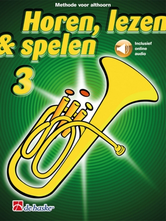 Horen, lezen & spelen 3 althoorn Eb Horn Book & Audio-Online