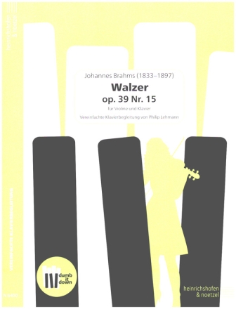 Walzer op.39,15 fr Violine und Klavier