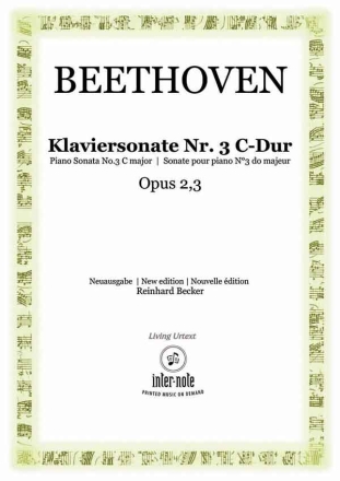 Sonate Nr. 3 C-Dur  op.2,3 Klavier 2hd