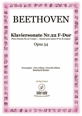 Sonate Nr. 22 F-Dur op.54 Klavier 2hd