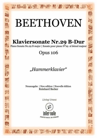 Sonate Nr. 29 B-Dur op.106 Klavier 2hd