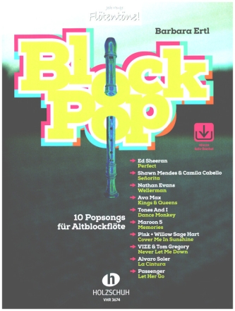 BlockPop (+Online Audio) fr Altblockflte Songbook