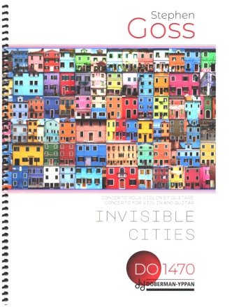 Invisible Cities for violin and guitar, strings, and percussion score