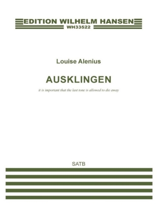 Ausklingen SATB Vocal Score