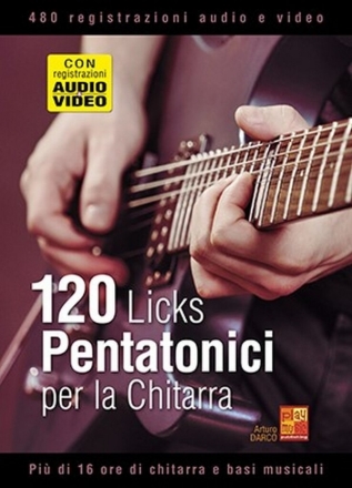 120 licks pentatonici per la chitarra Guitar Book & Media-Online