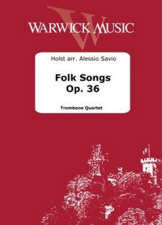 Folk Songs Op. 36 Trombone Quartet Set Of Parts