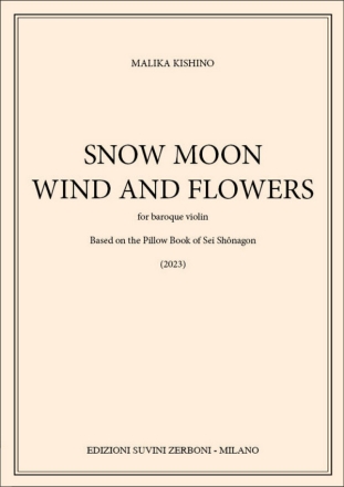 Snow Moon Wind and Flowers Baroque Violin Book