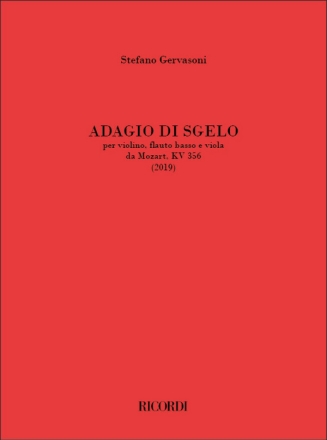 Adagio Di Sgelo Violin, Bass Flute, Viola Score