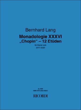 Monadologie XXXVI Piano Score