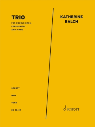 Trio Kontrabass, Schlagzeuge, Klavier Partitur und Stimmen