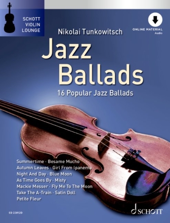 Jazz Ballads (+Online Audio) fr Violine und Klavier