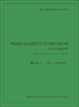 Quartetto per Archi N. 1 in re maggiore String Quartet Set