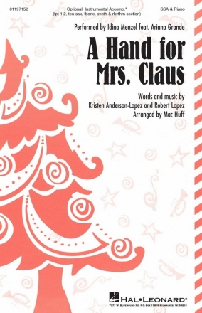 A Hand For Mrs Claus SSA Choral Score