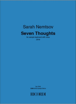 Seven Thoughts Vocal and Keyboard or Piano Book