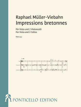 Impressions bretonnes fr Viola und 2 Violoncelli Partitur und Stimmen