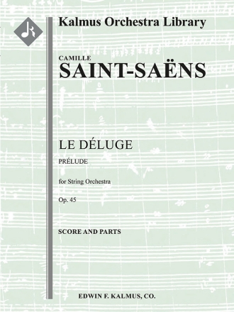 Le Dluge op.45 for string orchestra score and parts