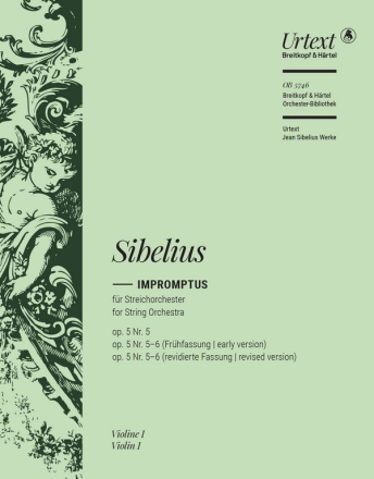 Impromptus op.5 Nr.5 + Nr.5-6 (Frhfassung) fr Streichorchester Violine 1