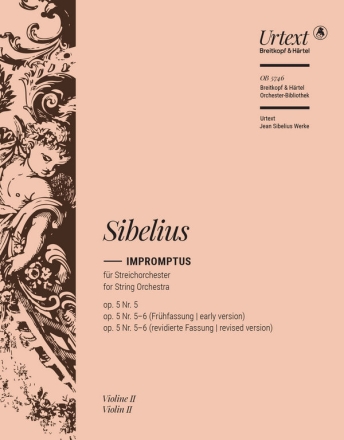 Impromptus op.5 Nr.5 + Nr.5-6 (Frhfassung) fr Streichorchester Violine 2