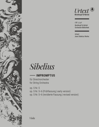 Impromptus op.5 Nr.5 + Nr.5-6 (Frhfassung) Streichorchester Viola