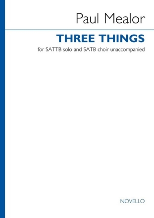 Three Things SATTB solo and SATB choir Choral Score