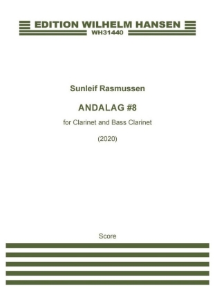 Andalag # 8 Clarinet and Bass Clarinet Book & Part[s]